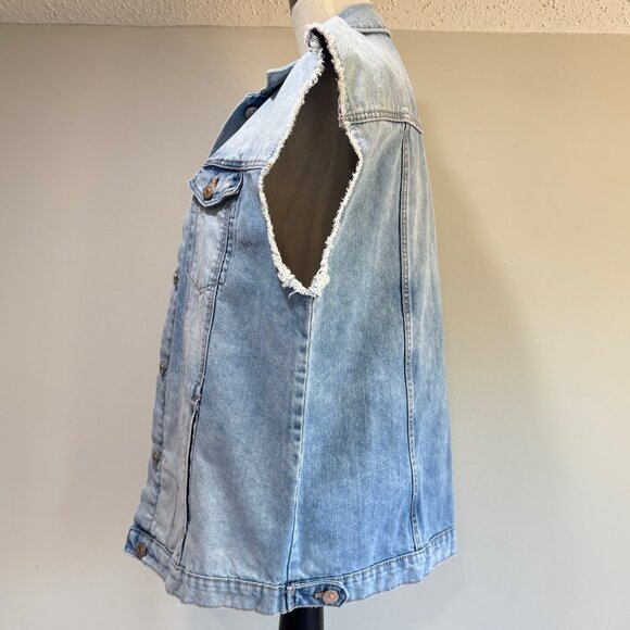 ZARA Trafaluc Denim Vest - Picture 2 of 6